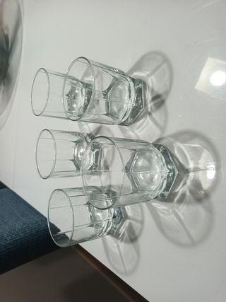 5 Vasos cristal - transparentes