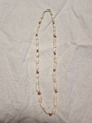 Collana madreperla & corallo