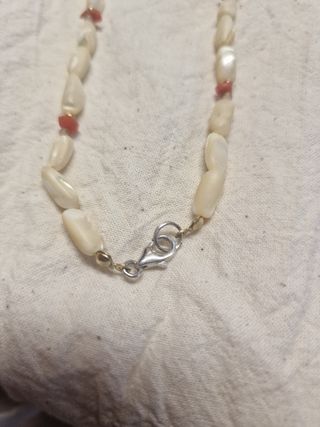 Collana madreperla & corallo
