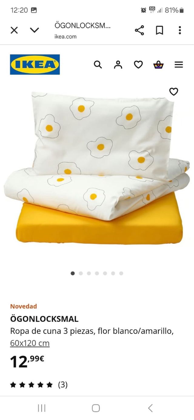 Edredón cuna y 2 juegos de sábanas 3 piezas