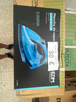 Plancha Vapor EDM 2000W