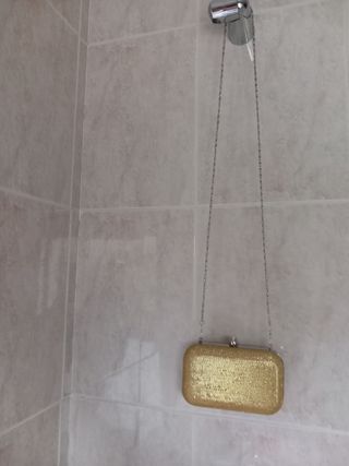 Bolso dorado fiesta - bandolera