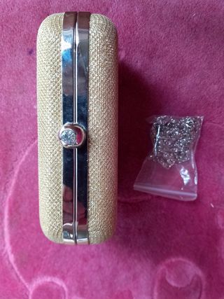 Bolso dorado fiesta - bandolera