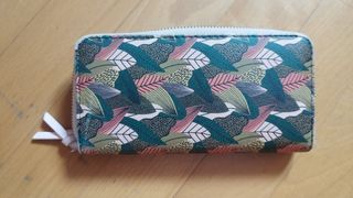 Cartera estampada - Bolsillo cremallera