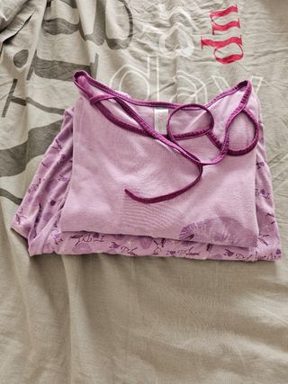 Pijama morado estampado
