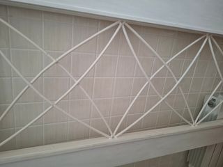 Cabezal cama blanco madera maciza