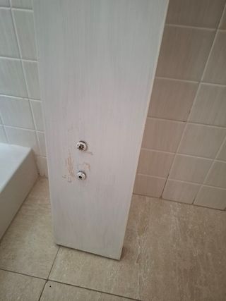 Cabezal cama blanco madera maciza