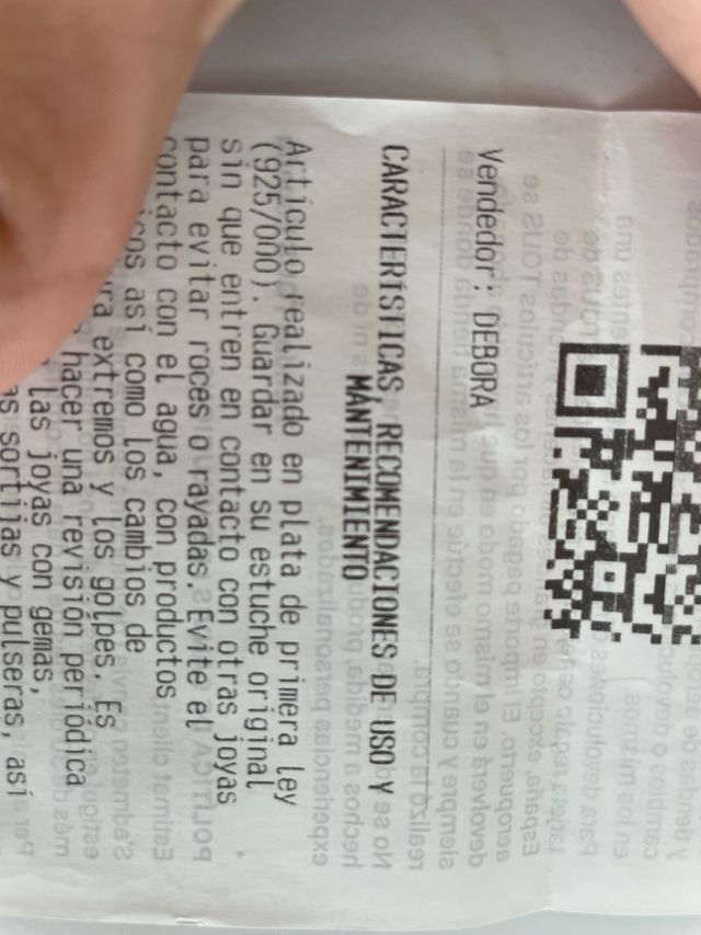 Collar Tous Plata de 1ª Ley