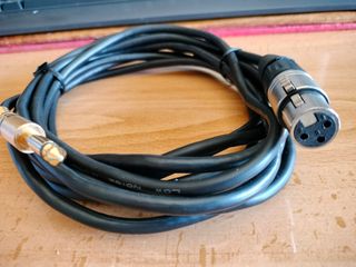 CABLE XLR HEMBRA A CONECTOR JACK 6.5 DORADO