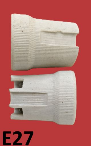 Suportes lâmpadas em Cerâmica- E14 e E27 - Novos