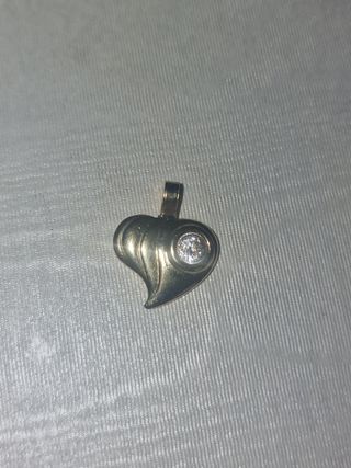 Ciondolo a cuore argento 800