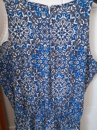 Mono verano FANGCHENG azul y blanco