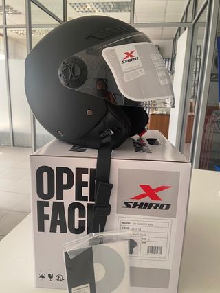 Casco Jet Shiro SH-62 KYOTO Negro Mate