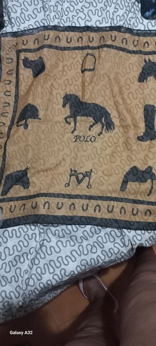 Pañuelo marrón - Caballos