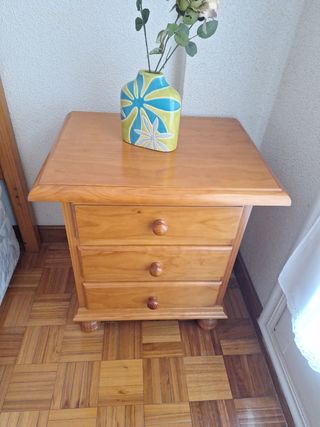 Cama individual madera de pino maciza 90x180