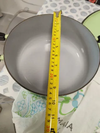 Olla Le Creuset coccote verde vintage