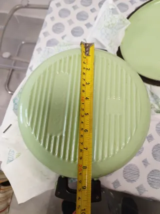 Olla Le Creuset coccote verde vintage