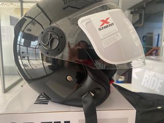 Casco Jet Shiro Kioto SH-62 negro brillo 