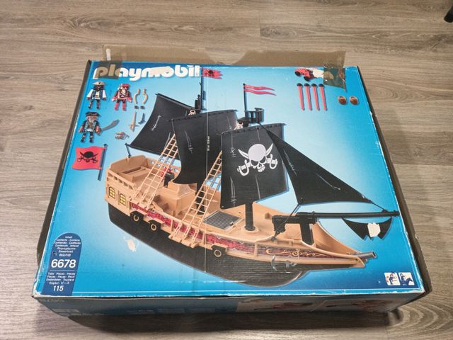 Caja vacía de Playmobil Piratas 6678 - Barco