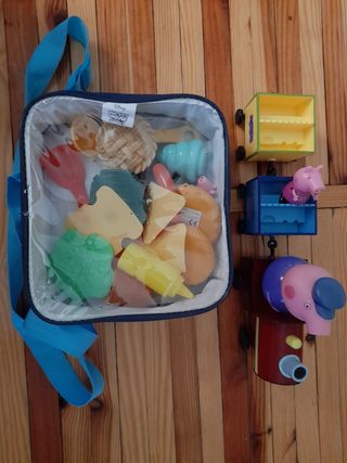 Tren Peppa Pig + Lunchbox Mickey