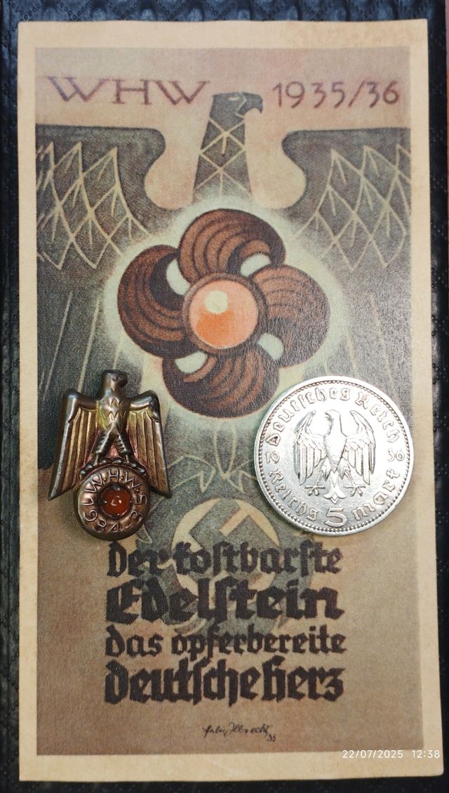 Lote Alemania 1935/36 + insignia
III Reich 2GM.