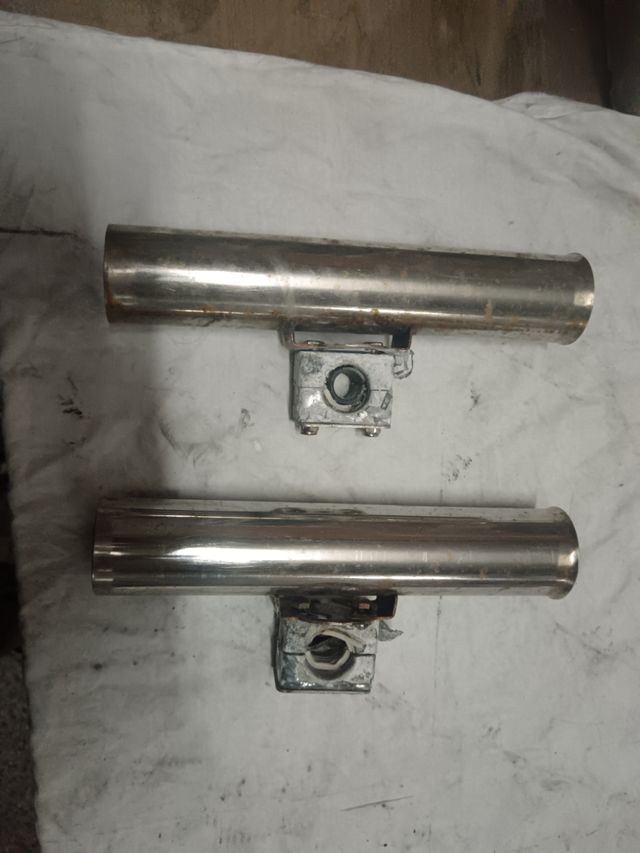 2 Cañeros acero inoxidable para barandilla - Barco