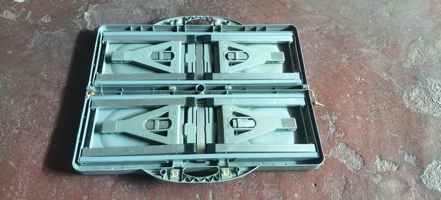 Mesa picnic plegable gris - 4 asientos