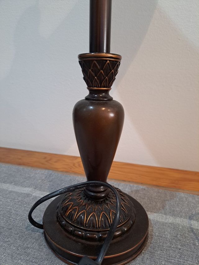 Lámpara de mesa - Metal y terciopelo