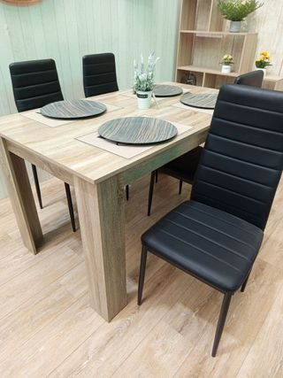 Mesa comedor madera - 4 sillas