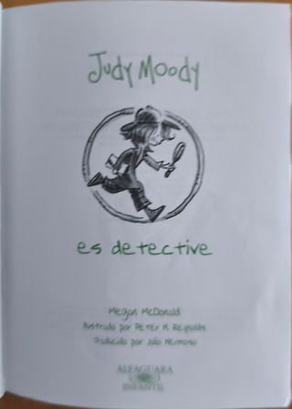 Libro Judy Moody es detective- Megan McDonald 