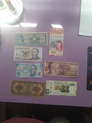Billetes antiguos México