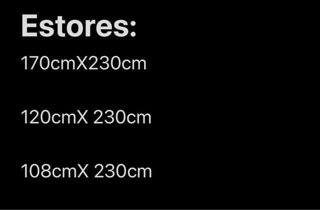 Estores blancos - 3 unidades.