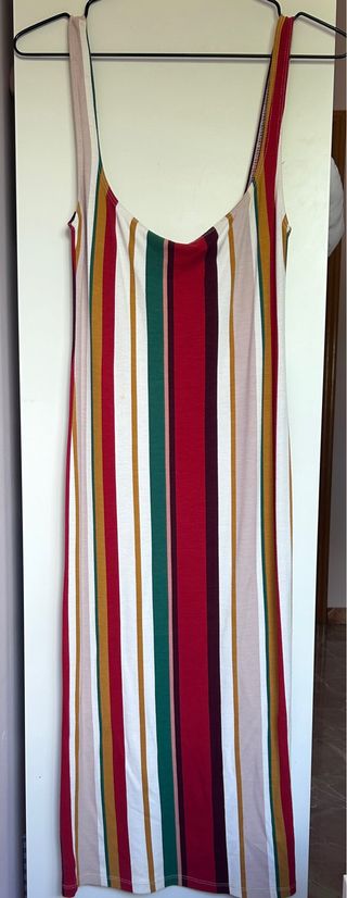 Vestido rayas multicolor