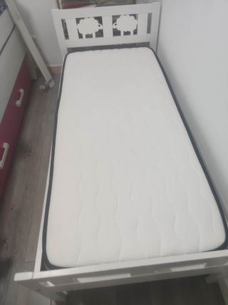Colchón Viscoelástico 160x70cm y cama kritter ikea