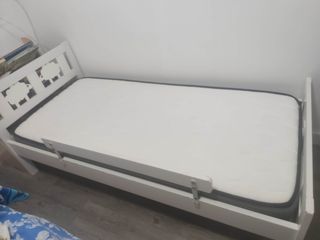 Colchón Viscoelástico 160x70cm y cama kritter ikea