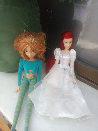Muñecas Ariel y Bloom