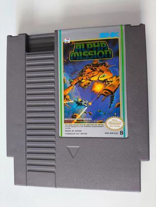 Juego alpha mission Nintendo NES pal