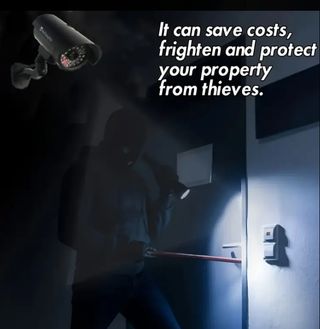 Cámara Seguridad Falsa + Pegatina