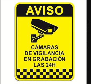 Cámara Seguridad Falsa + Pegatina
