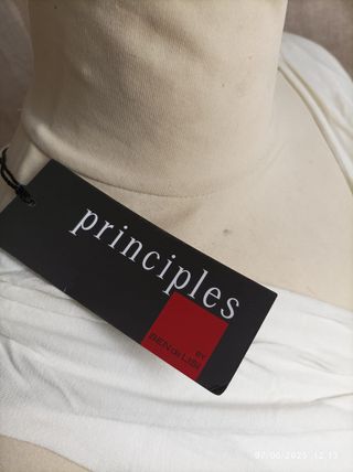 Vestido maxi verano blanco-negro