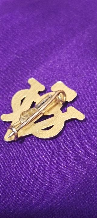 Pin Victoriano antiguo dorado