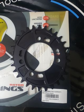 Plato Qrings Rotor Ovalado BCD76x4 30 dientes 
