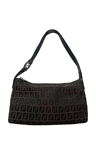 Borsa Fendi modello Baguette zucca marrone e nero