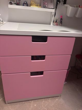 Litera infantil blanca de madera