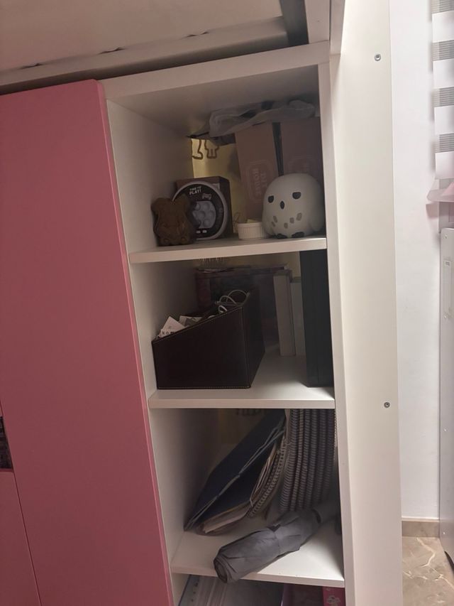 Litera infantil blanca de madera