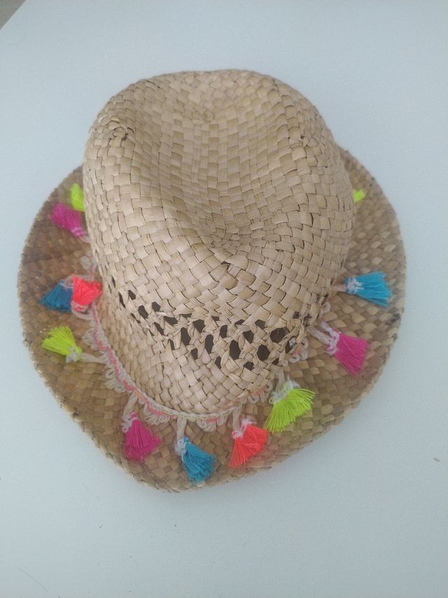 Gorro paja niña - Paja multicolor