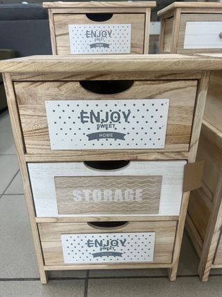 2 Cajoneras madera - Decorativas