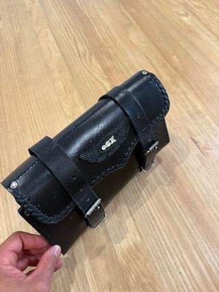 Alforja Cuero Moto Custom