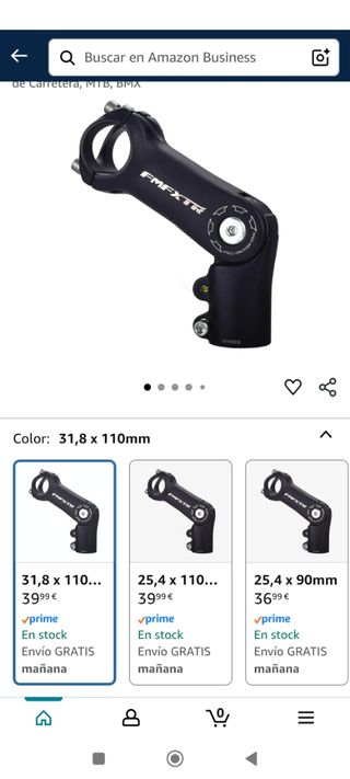 Potencia MTB 110mm 0-90° regulable