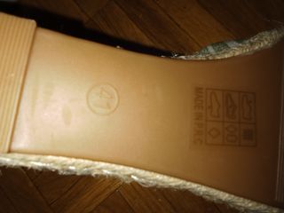 Sandalias H&D mujer rayas verdes talla 41